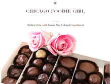 Tablet Screenshot of chicagofoodiegirl.com